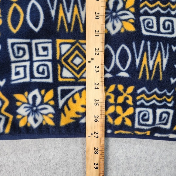 Body Glove Full-Zip Fleece Jacket Mens Size‎ Large Blue Yellow Pocket Sweatshirt - Picture 10 of 16